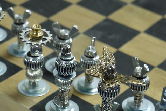 An intricate custom chess set